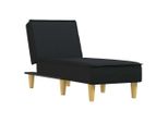 Syfax™ Chaise Longue In Tessuto Nero