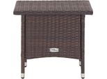 Syfax™ Tavolino Da Tè Marrone 50X50X47 Cm In Polyrattan
