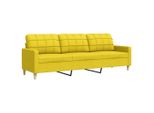 Syfax™ Divano A 3 Posti Giallo 210 Cm In Tessuto