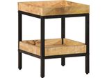 Syfax™ Tavolo Laterale Marrone 35 X 35 X 45 Cm Legno Di Mango Massello