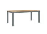 Syfax™ Tavolo Da Pranzo Panama Grigio 180X90X75 Cm Legno Massello Pino