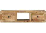 Syfax™ Mobile Tv A Parete 100X32X25 Cm Legno Grezzo Massello Di Mango