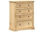 Syfax™ Cassettiera 92X48X114 Cm In Legno Massello Di Pino