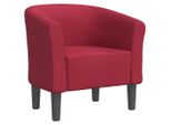 Syfax™ Poltrona Cabriolet Rosso Vino In Tessuto