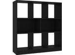 Syfax™ Libreria Nera 97,5X29,5X100 Cm In Legno Multistrato