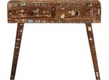 Syfax™ Tavolo Consolle 90X32X75 Cm In Legno Massello Di Recupero