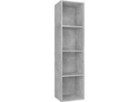 Syfax™ Libreria/Mobile Tv Grigio Cemento 36X30X143 Cm In Multistrato