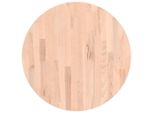 Syfax™ Piano Per Tavolo Ø60X4 Cm Rotondo In Legno Massello Di Faggio