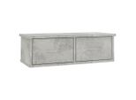 Syfax™ Scaffale Cassetti Parete Grigio Cemento 60X26X18,5 Multistrato