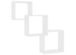 Syfax™ Mensole A Muro Cubiche Bianche 68X15X68 Cm Legno Multistrato