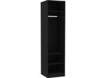 Syfax™ Armadio Nero 50X50X200 Cm In Legno Multistrato
