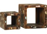 Syfax™ Unità Tv 2 Pcs Multicolore Legno Recuperato Massello