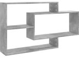 Syfax™ Mensole A Muro Grigio Cemento 104X20X58,5 Cm Legno Multistrato
