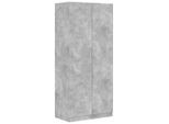 Syfax™ Armadio Grigio Cemento 90X52X200 Cm In Legno Multistrato