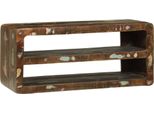 Syfax™ Mobile Tv 80 X 32 X 36 Cm Legno Massello Di Recupero