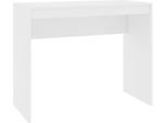 Syfax™ Scrivania Bianca 90X40X72 Cm In Legno Multistrato