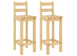 Syfax™ Sedie Da Bar 2 Pz In Legno Massello Di Pino
