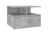 Syfax™ Comodino Pensile Grigio Cemento 40X31X27Cm In Legno Multistrato