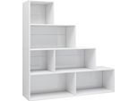 Syfax™ Libreria/Divisorio Bianco Lucido 155X24X160Cm Legno Multistrato