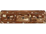 Syfax™ Mobile Tv A Parete 100X32X25 Cm In Legno Massello Di Recupero