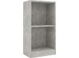 Syfax™ Libreria Grigio Cemento 40X24X75 Cm In Legno Multistrato