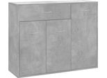 Syfax™ Credenza Grigio Cemento 88X30X70 Cm In Legno Multistrato