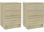 Syfax™ Comodini 2 Pz Rovere Sonoma 38X35X56 Cm In Legno Multistrato