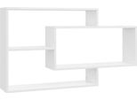Syfax™ Mensole A Muro Bianco Lucido 104X20X58,5Cm In Legno Multistrato