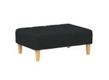 Syfax™ Poggiapiedi Nero 77X55X31 Cm In Tessuto