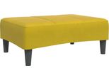 Syfax™ Poggiapiedi Giallo 77X55X31 Cm In Velluto
