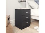 Syfax™ Comodini 2 Pz Neri 38X35X56 Cm In Legno Ingegnerizzato