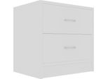 Syfax™ Comodino Bianco 40X30X40 Cm Legno Ingegnerizzato