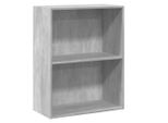Syfax™ Libreria 2 Ripiani Grigio Cemento 60X30X76,5 Legno Multistrato
