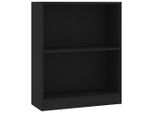 Syfax™ Libreria Nera 60X24X76 Cm In Legno Multistrato