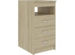 Syfax™ Cassettiera Rovere Sonoma 40X50X76 Cm In Legno Multistrato