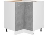 Syfax™ Mobile Angolare “Lyon” Grigio Cemento 75,5X75,5X81,5 Cm In