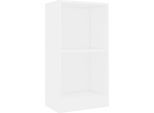 Syfax™ Libreria Bianca 40X24X75 Cm In Legno Multistrato
