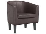 Syfax™ Poltrona Cabriolet Marrone In Pelle Finta