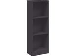 Syfax™ Libreria A 3 Ripiani Grigia 40X24X109 Cm In Legno Multistrato