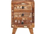 Syfax™ Comodino 37X32X50 Cm In Legno Massello Di Recupero