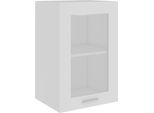 Syfax™ Armadio Sospeso Con Vetro “Lyon” Bianco 40X31X60 Cm
