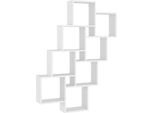 Syfax™ Mensola Parete A Cubo Bianca 90X15X119 Cm In Legno Multistrato