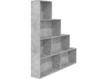 Syfax™ Libreria/Divisorio Grigio Cemento 155X24X160 Legno Multistrato