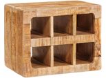 Syfax™ Portabottiglie Marrone 44 X 30 X 35 Cm Legno Di Mango Massello