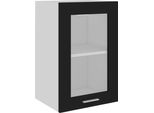 Syfax™ Mobile Pensile Con Vetro “Lyon” Nero 40X31X60 Cm