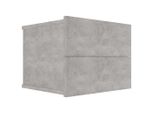 Syfax™ Comodino Grigio Cemento 40X30X30 Cm In Legno Multistrato