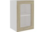 Syfax™ Mobile Pensile Con Vetro “Lyon” Rovere Sonoma 40X31X60 Cm