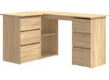 Syfax™ Scrivania Angolo Rovere Sonoma 145X100X76 Cm Legno Multistrato