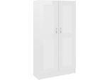 Syfax™ Libreria Bianco Lucido 82,5X30,5X150 Cm In Legno Multistrato