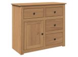 Syfax™ Credenza Con Cassetti Panama 93X40X80 Cm Legno Massello Di Pino